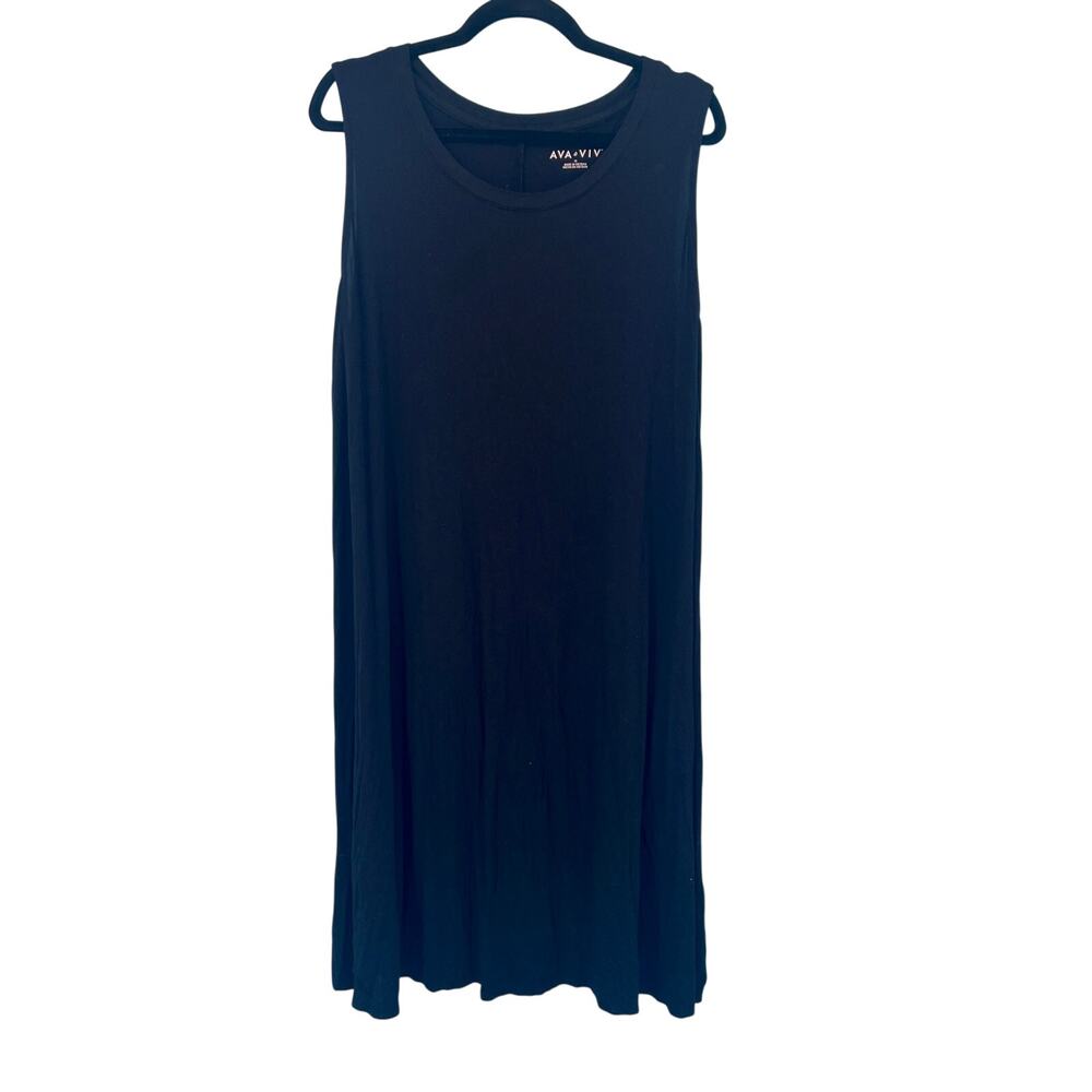 Ava & Viv Black Tank Dress - Size 1X - Excellent Condition!